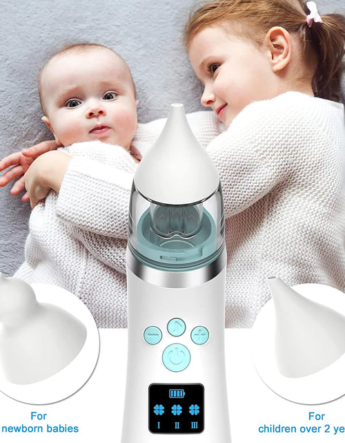 Load image into Gallery viewer, Baby Nasal Aspirator Automatic Nose Sucker Cleaner Nose Mucus Boogies Vacuum Cleaner with 3 Levels of Suction Rechargeable Portable Mucus Remover for Newborn Infant Toddler Kid
