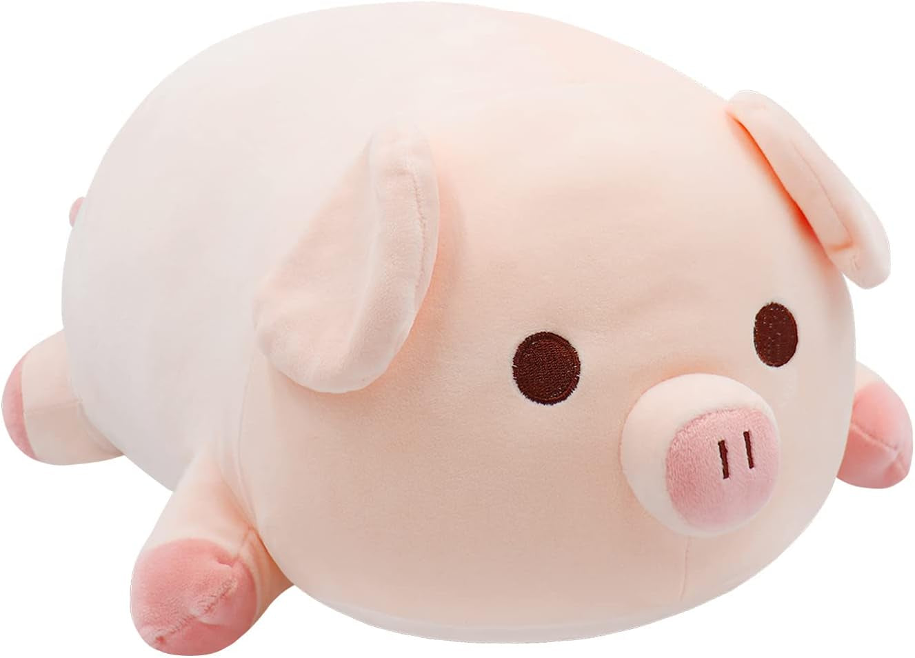 Pig Stuffed Animal 19.6” Kawaii Plushies Pig Plush Cute Pillow Plush Pillows Hugging Pillow, Fat Soft Stuffed Pig Plush Toy for Kids Girls Boys