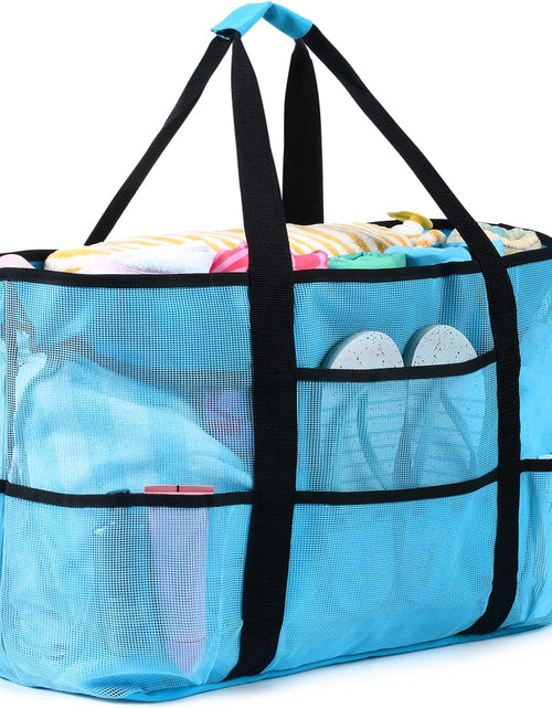 Load image into Gallery viewer, Beach Bag, Extra Large Beach Bags for Women Waterproof Sandproof, Mesh Beach Tote Bags Travel Pool Bag
