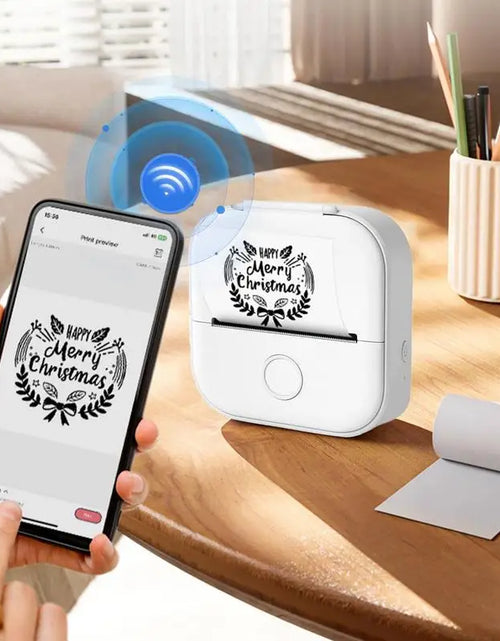 Load image into Gallery viewer, T02 Portable Mini Wireless Thermal Pocket Printer Self-Adhesive Stickers Use for DIY
