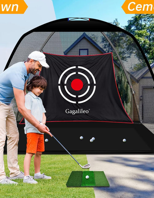 Load image into Gallery viewer, Golf Net,Golf Net Backyard Driving,Golf Driving Range,Golf Set Net,Heavy Duty Dome Golf Practice Net,Golf Practice Hitting Net,Quick Setup with Target Cloth and Carry Bag(Style Optional)
