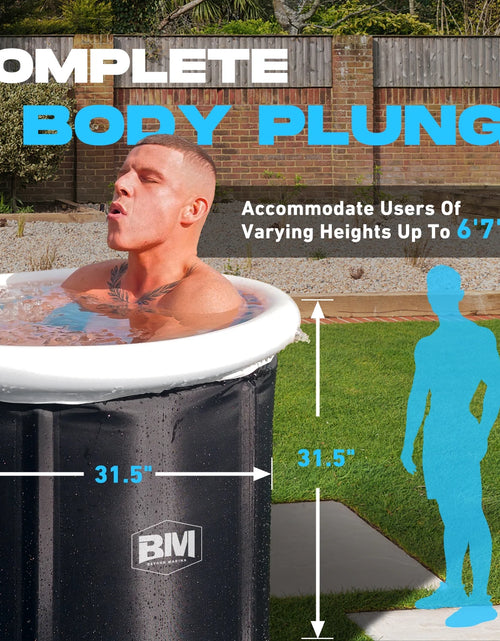 Load image into Gallery viewer, Ice Bath Tub for Athletes Portable Cold Plunge Tub Outdoor, Inflatable Recovery Bathtub for Adults, Easy Install, 106 Gallons Capacity-2 Valves
