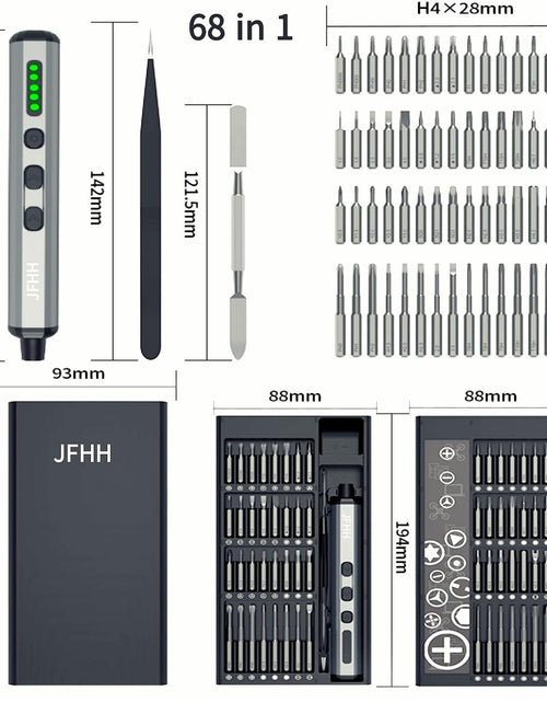 Load image into Gallery viewer, JFHH Electric Screwdriver Power Screwdriver 68 in 1 Electric Screwdriver Mini...
