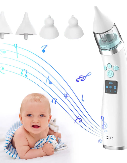 Load image into Gallery viewer, Baby Nasal Aspirator Automatic Nose Sucker Cleaner Nose Mucus Boogies Vacuum Cleaner with 3 Levels of Suction Rechargeable Portable Mucus Remover for Newborn Infant Toddler Kid
