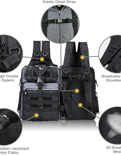 Load image into Gallery viewer, Fishing Backpack with Rod Holder Fishing Tackle Bag Fishing Gear Bag
