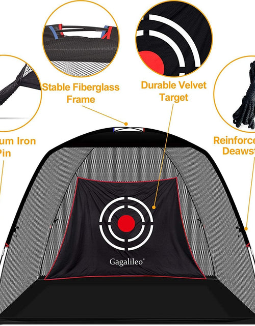 Load image into Gallery viewer, Golf Net,Golf Net Backyard Driving,Golf Driving Range,Golf Set Net,Heavy Duty Dome Golf Practice Net,Golf Practice Hitting Net,Quick Setup with Target Cloth and Carry Bag(Style Optional)
