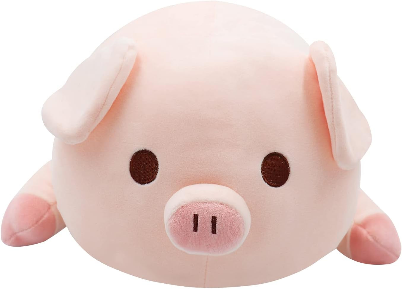 Pig Stuffed Animal 19.6” Kawaii Plushies Pig Plush Cute Pillow Plush Pillows Hugging Pillow, Fat Soft Stuffed Pig Plush Toy for Kids Girls Boys