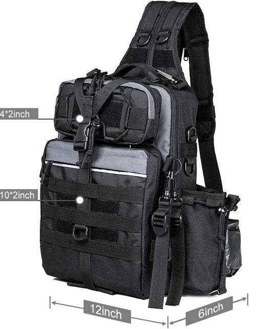 Load image into Gallery viewer, Fishing Backpack with Rod Holder Fishing Tackle Bag Fishing Gear Bag
