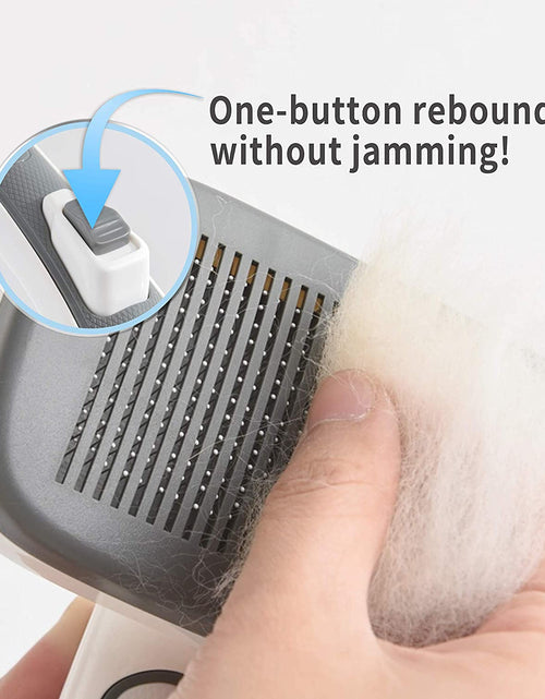 Load image into Gallery viewer, Self Cleaning Dog Brush for Long Haired Short Haired Dogs, Slicker Brush for Dogs Shedding Grooming, Dog Hair Brush for Large Medium Pets, Wire Cat Fur Brush, Pet Brush for Cats, Pet Hair Comb
