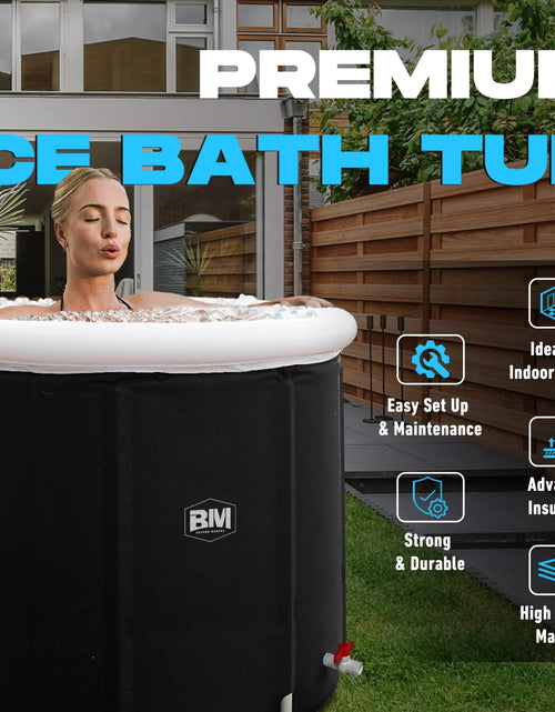 Load image into Gallery viewer, Ice Bath Tub for Athletes Portable Cold Plunge Tub Outdoor, Inflatable Recovery Bathtub for Adults, Easy Install, 106 Gallons Capacity-2 Valves
