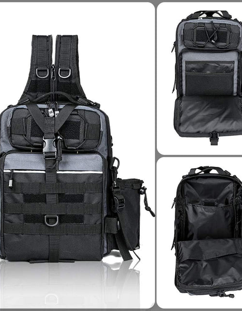 Load image into Gallery viewer, Fishing Backpack with Rod Holder Fishing Tackle Bag Fishing Gear Bag
