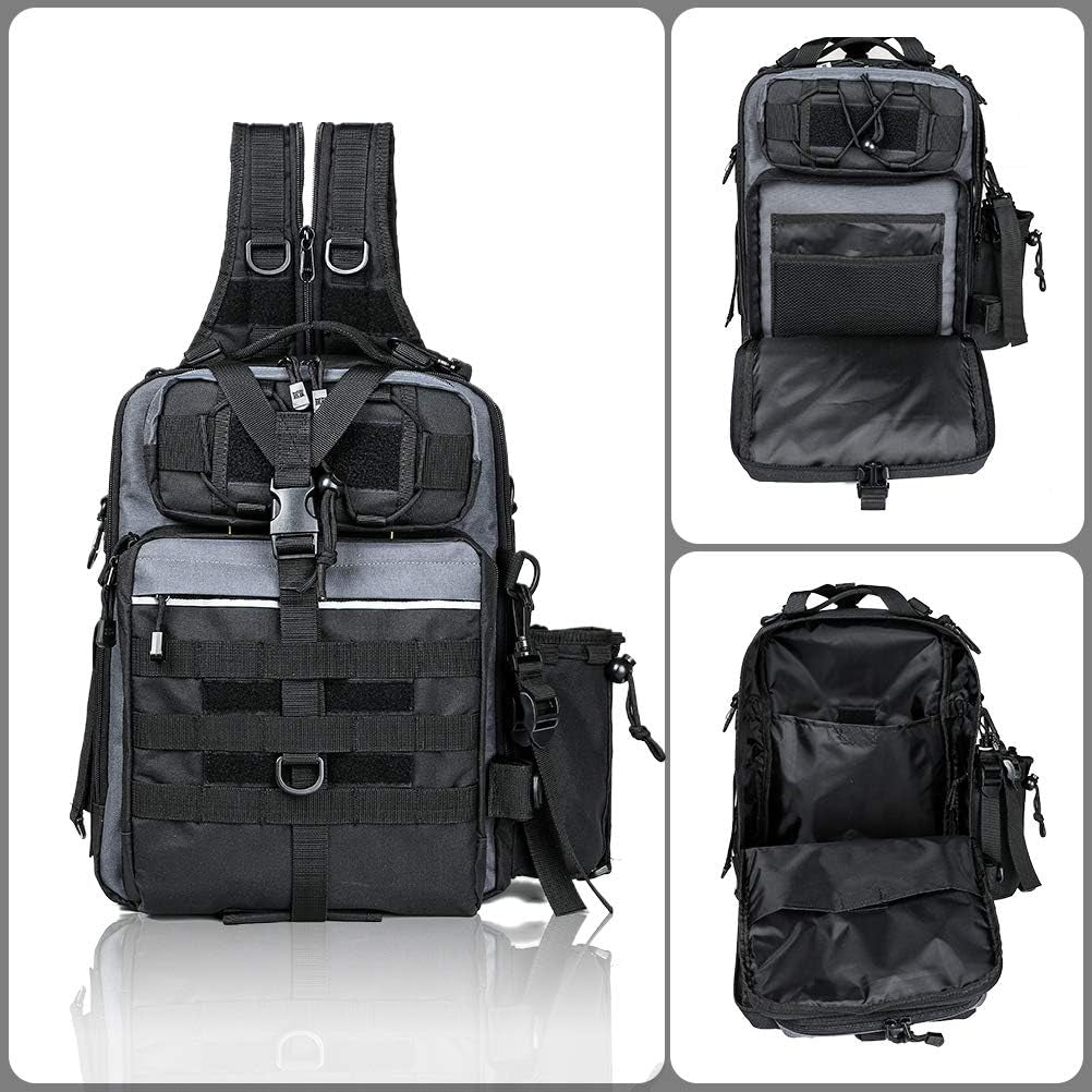 Fishing Backpack with Rod Holder Fishing Tackle Bag Fishing Gear Bag